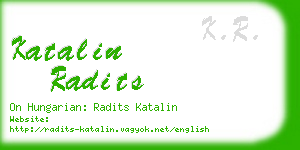 katalin radits business card